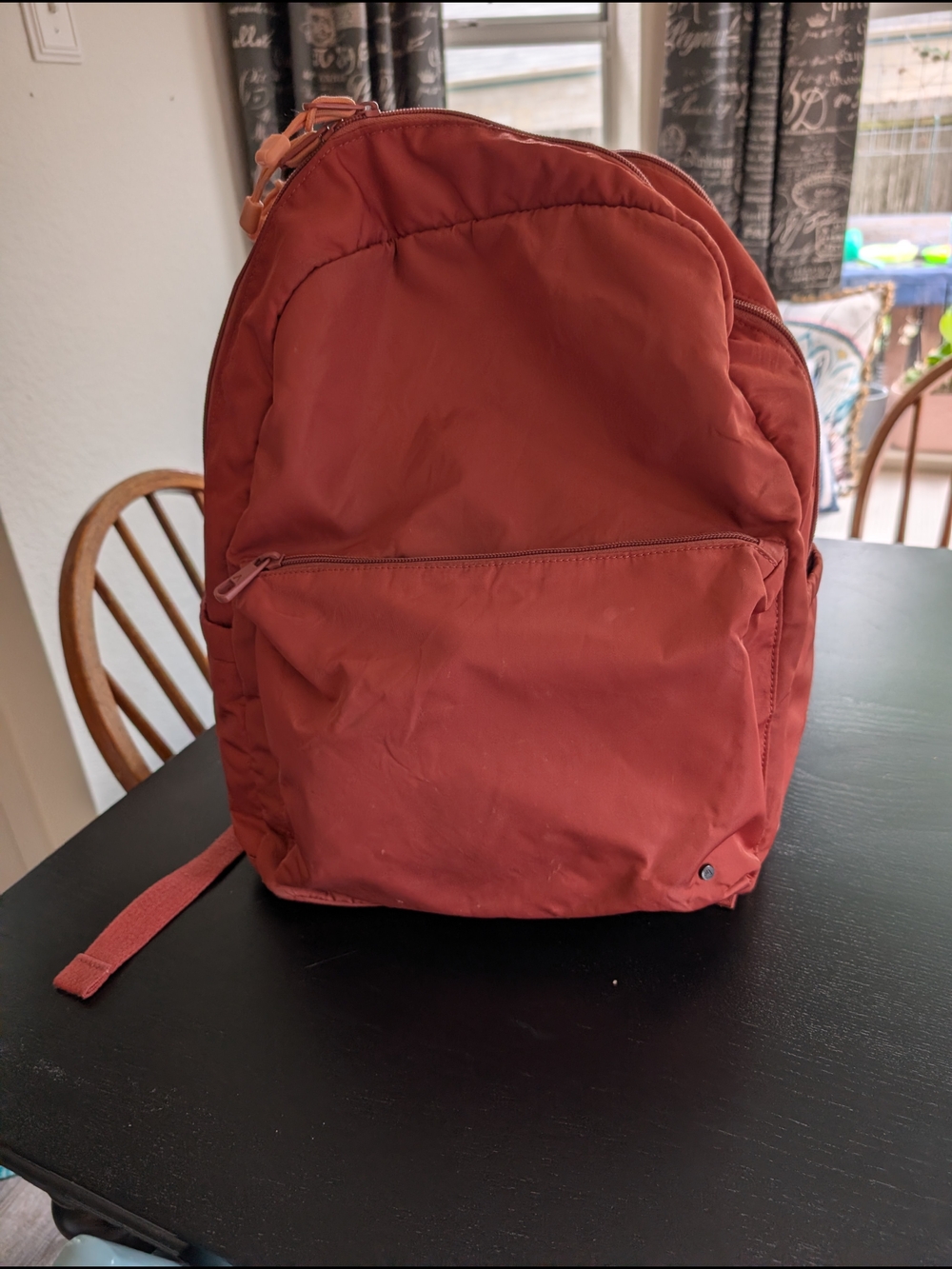 STATE Rust Red/Salmon Baby Diaper Backpack
